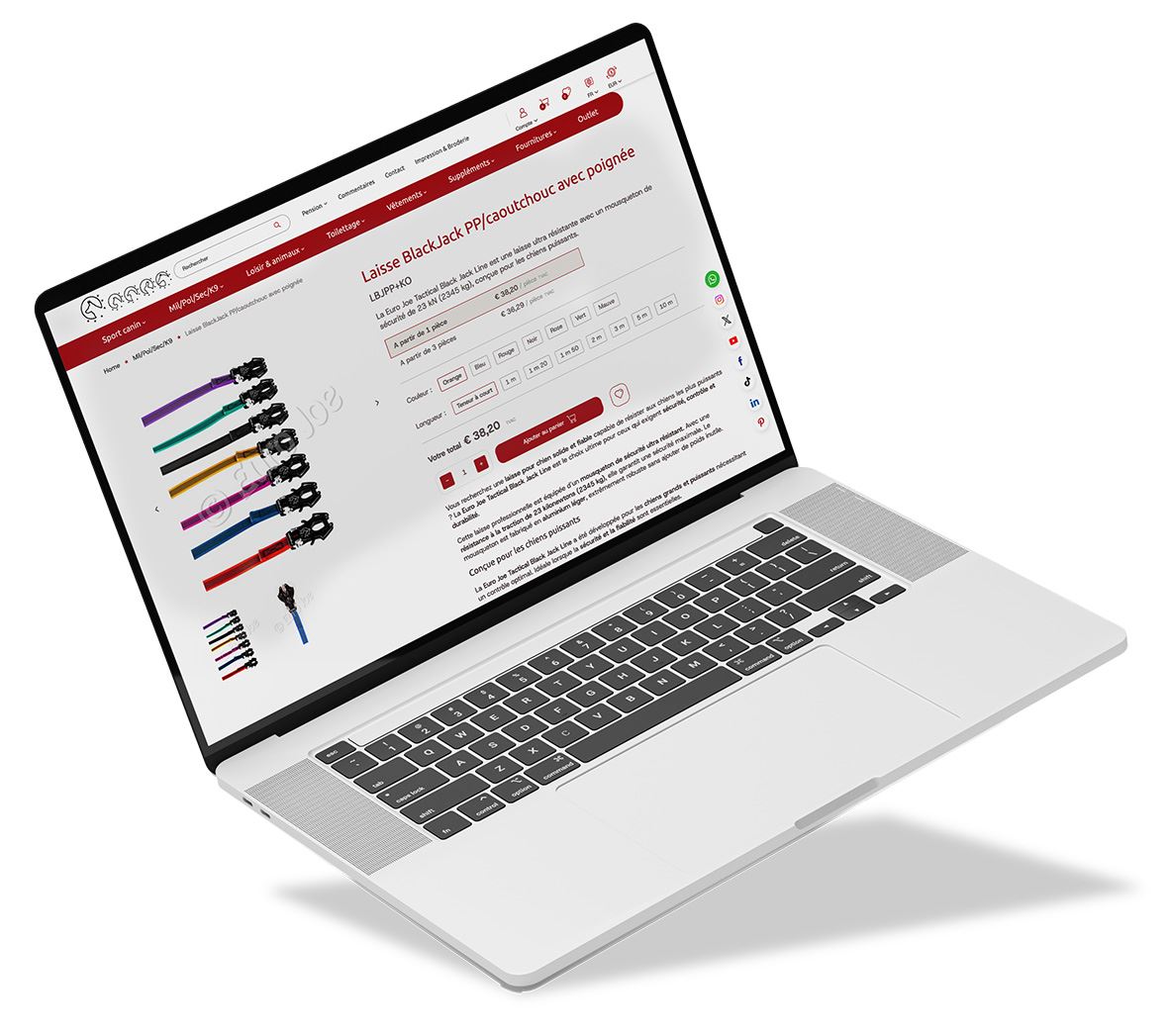 boutique en ligne EuroJoe