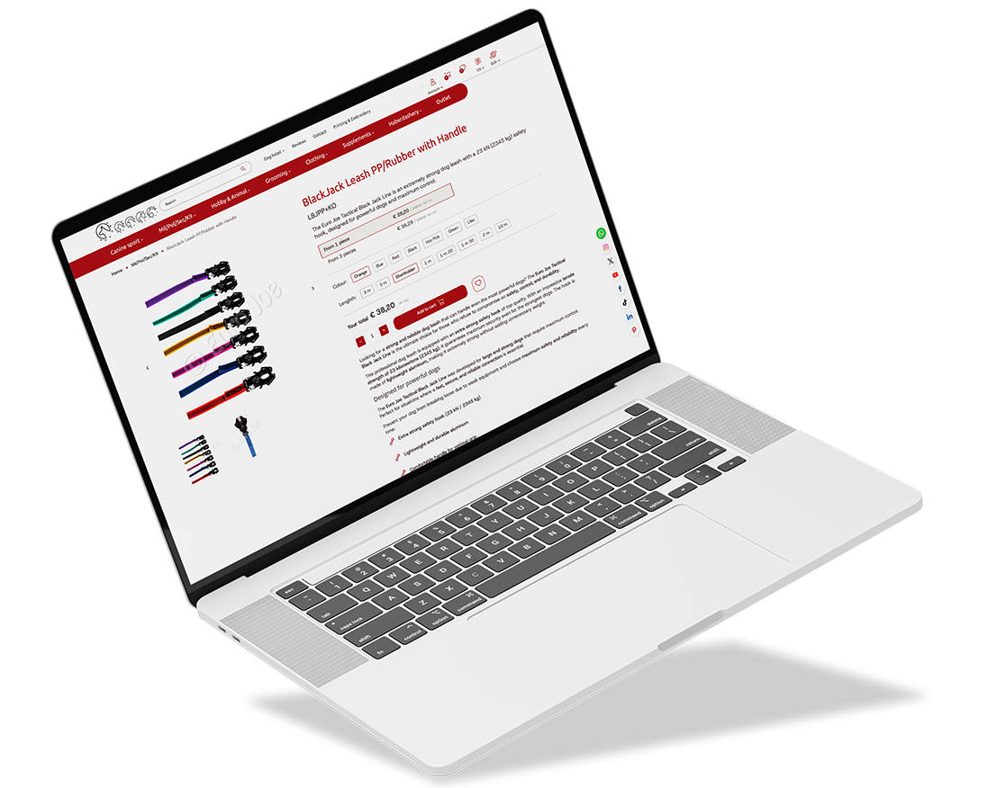 Custom Webshop for Euro Joe